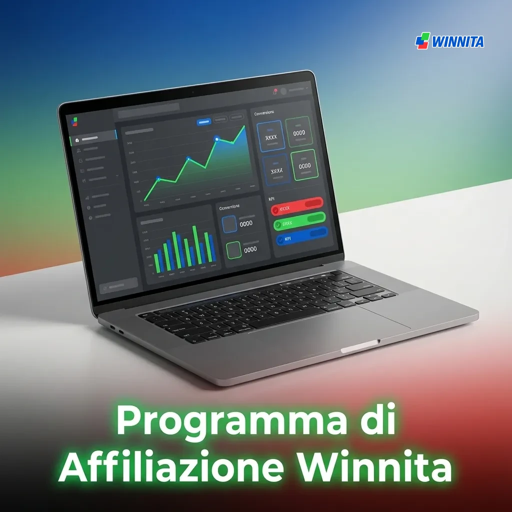 Programma di affiliazione Winnita con commissioni ricorrenti, dashboard in tempo reale e materiali promozionali