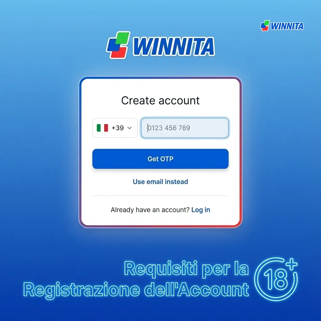Requisiti registrazione account: età minima 18 anni, residenza legale, un solo account, dati verificabili, accettazione termini